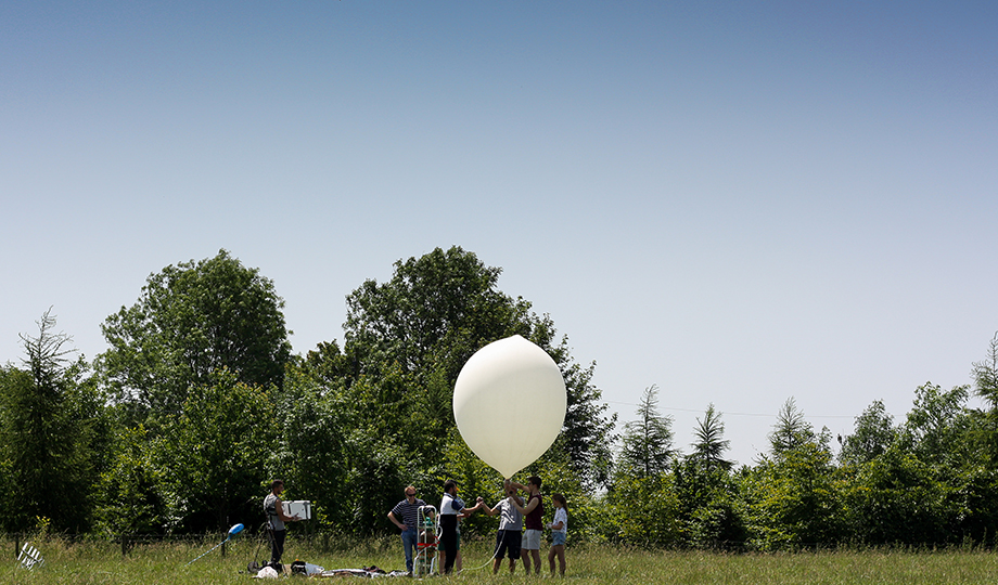 Space Balloon IN distant