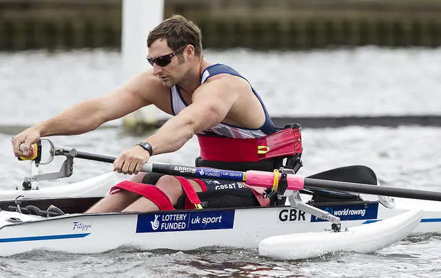Team GB para-rower and former Brunel student Tom Aggar. Image by onEdition