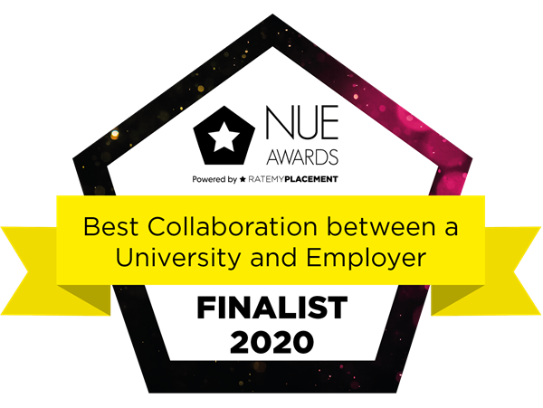 Best Collaboration between a University and Employer Finalist Badge 2020