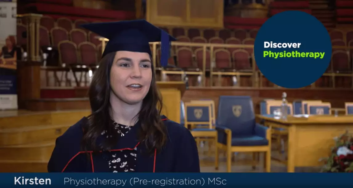 Brunel University Physiotherapy alumna Kirsten on her graduation day