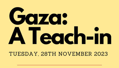 image of Gaza: a Teach in - join the event