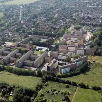 Brunel University campus aerial view