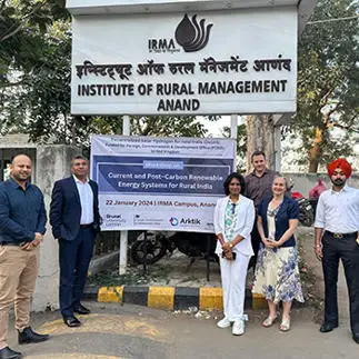 Professor Harjit Singh and colleagues at a DeSHI workshop in India