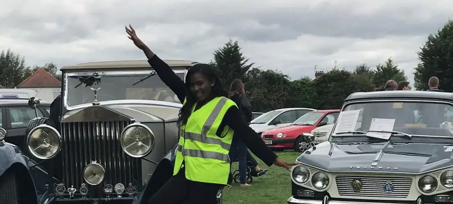 Me at my first major event during my first placement in Summer 2018!