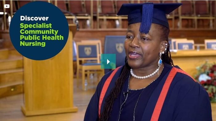 Toyin Specialist Community Public Health Nursing student on her graduation day video