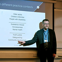 Social Work lecture at Brunel University London