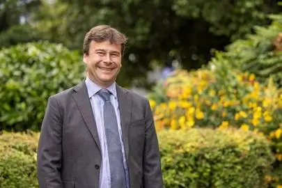 image of Vice-Chancellor's Alumni Briefing, a discussion between Professor Andrew Jones and Rhiannon Dowdall, Tuesday 27 February 2024