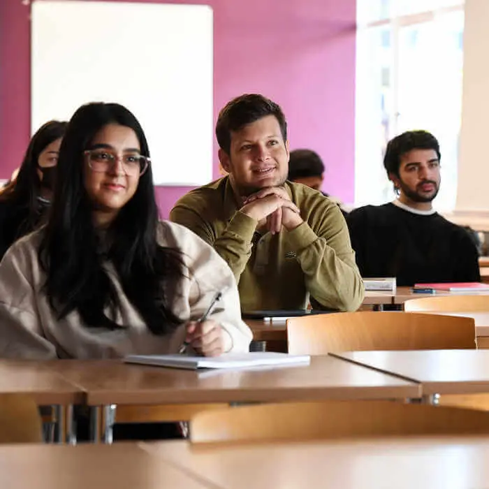 students in a lecture room