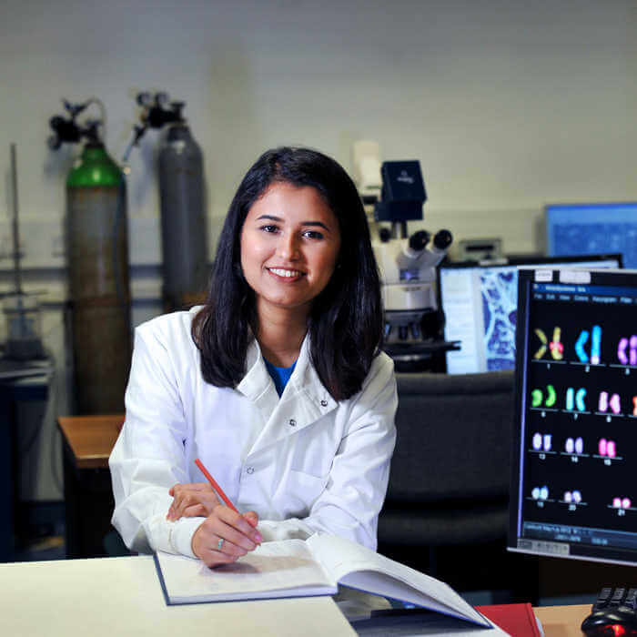 portrait of female biomedical sciences student 4