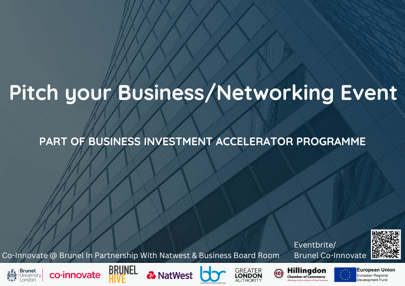 image of Business Investment Accelerator Programme: Pitch Your Business/Networking Event