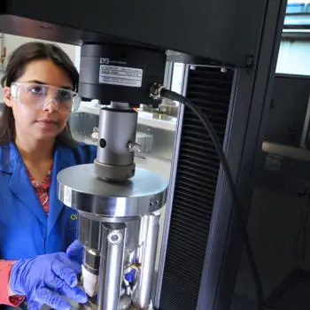 postgraduate student in civil engineering lab