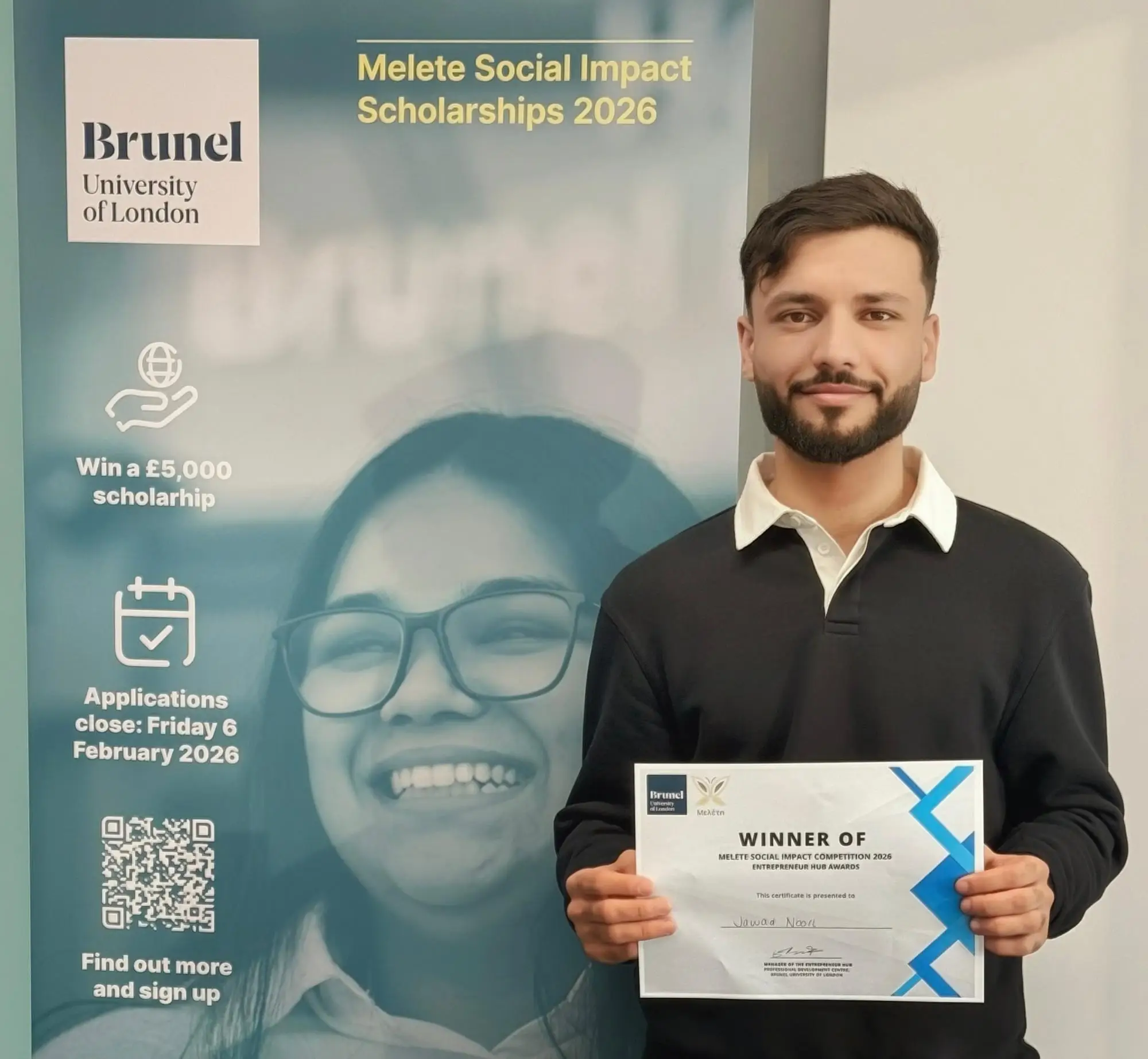 2nd_Year_BrunelCS_Student_Received_Melete_Social_Impact_Scholarship2026