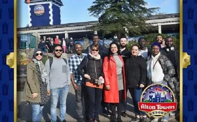 image of Brunel Computer Science PhD students take a road trip to Alton Towers