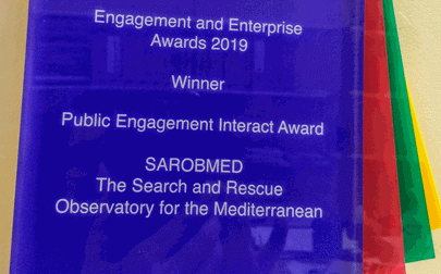 image of Engagement and Enterprise Award  received by researchers in the Computer Science department