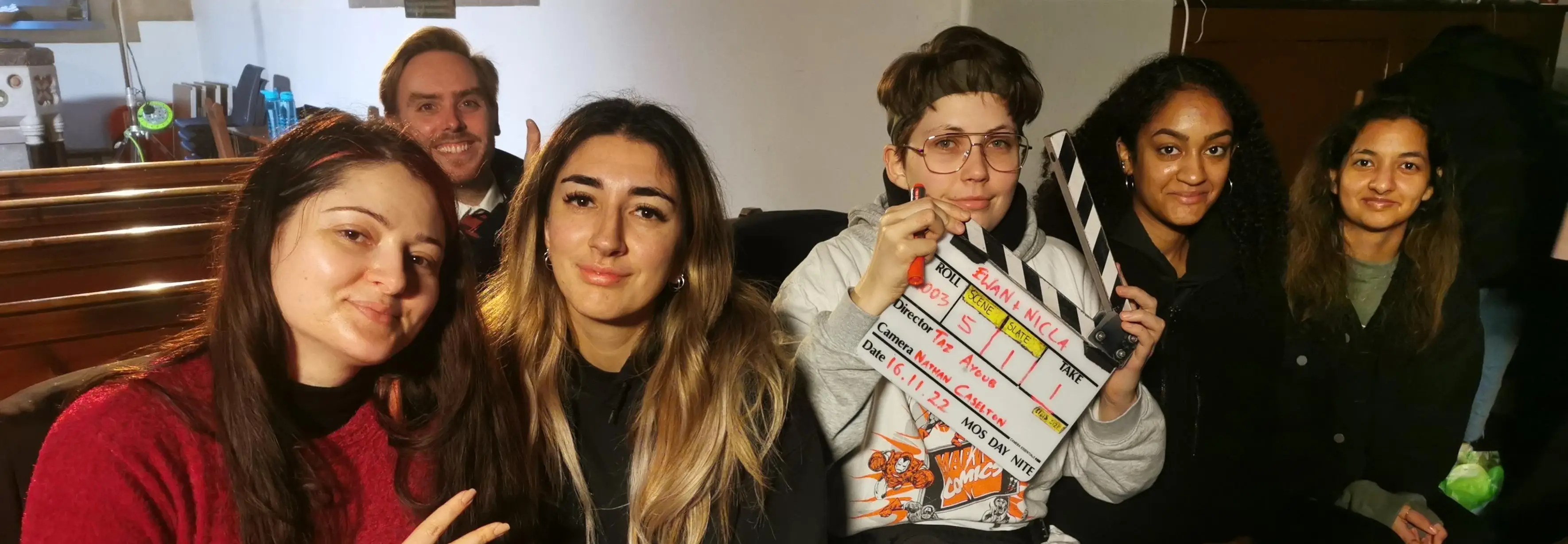 Aurora Marin and students