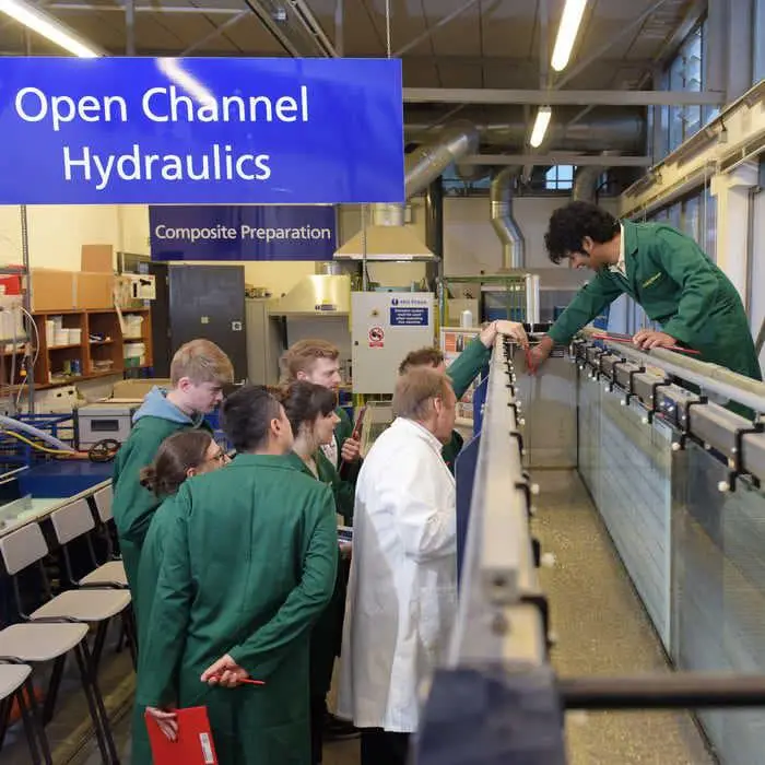 Hydraulic facilities at HR Wallingford which are used by students on Brunel's Flood and Coastal courses