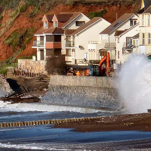 South Devon Railway coastal damage