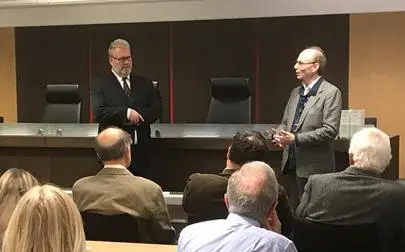 image of Professor Ferris delivers Keynote for the annual Politics and History PhD Student Conference