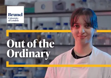 Person in lab coat in a research lab