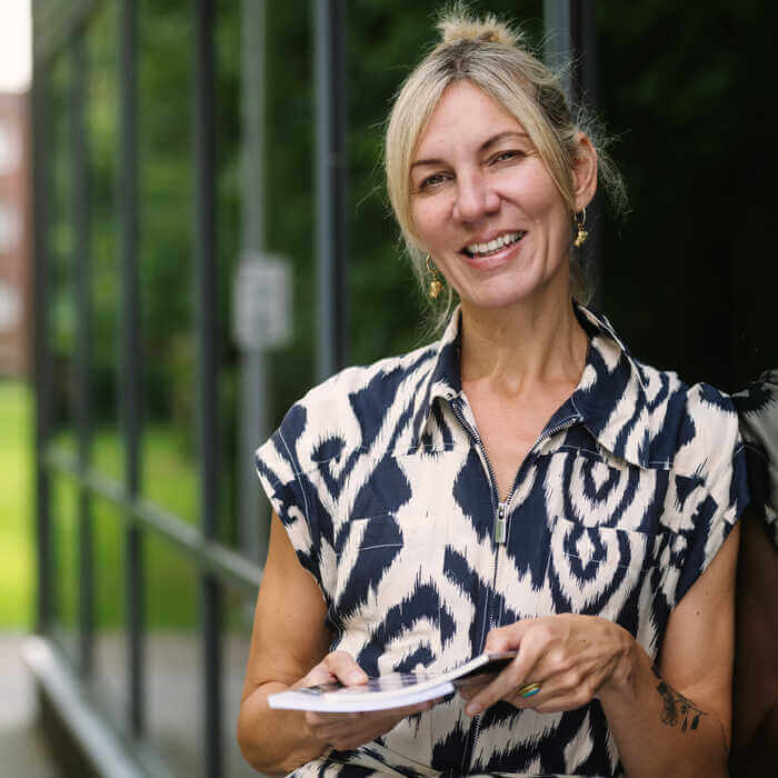 Portrait of Brunel University of London Professor Hannah Lowe.