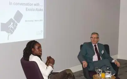 image of Brunel graduate Eniola Aluko inspires at alumni event