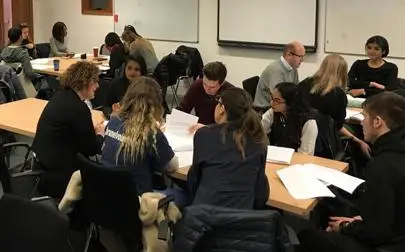 image of Students gain real-life legal experience in an insight day at the GE Aviation offices