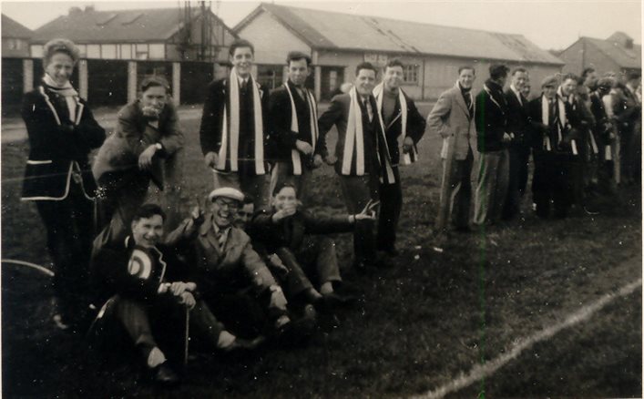 BRC Football match May 1950 Hounslow Barracks cropped