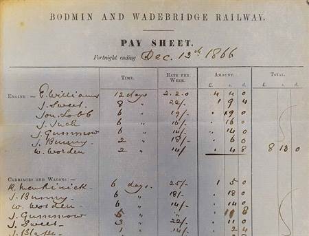 Bodmin Archives Pay sheet close up resize
