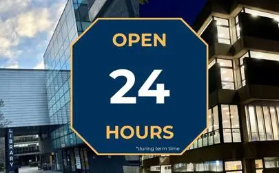 image of The Library Is Open 24/7 During Term Time