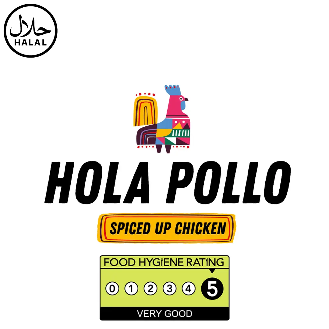 Hola Pollo with halal logo
