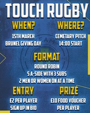 Touch Rugby Tournament and Power Hour