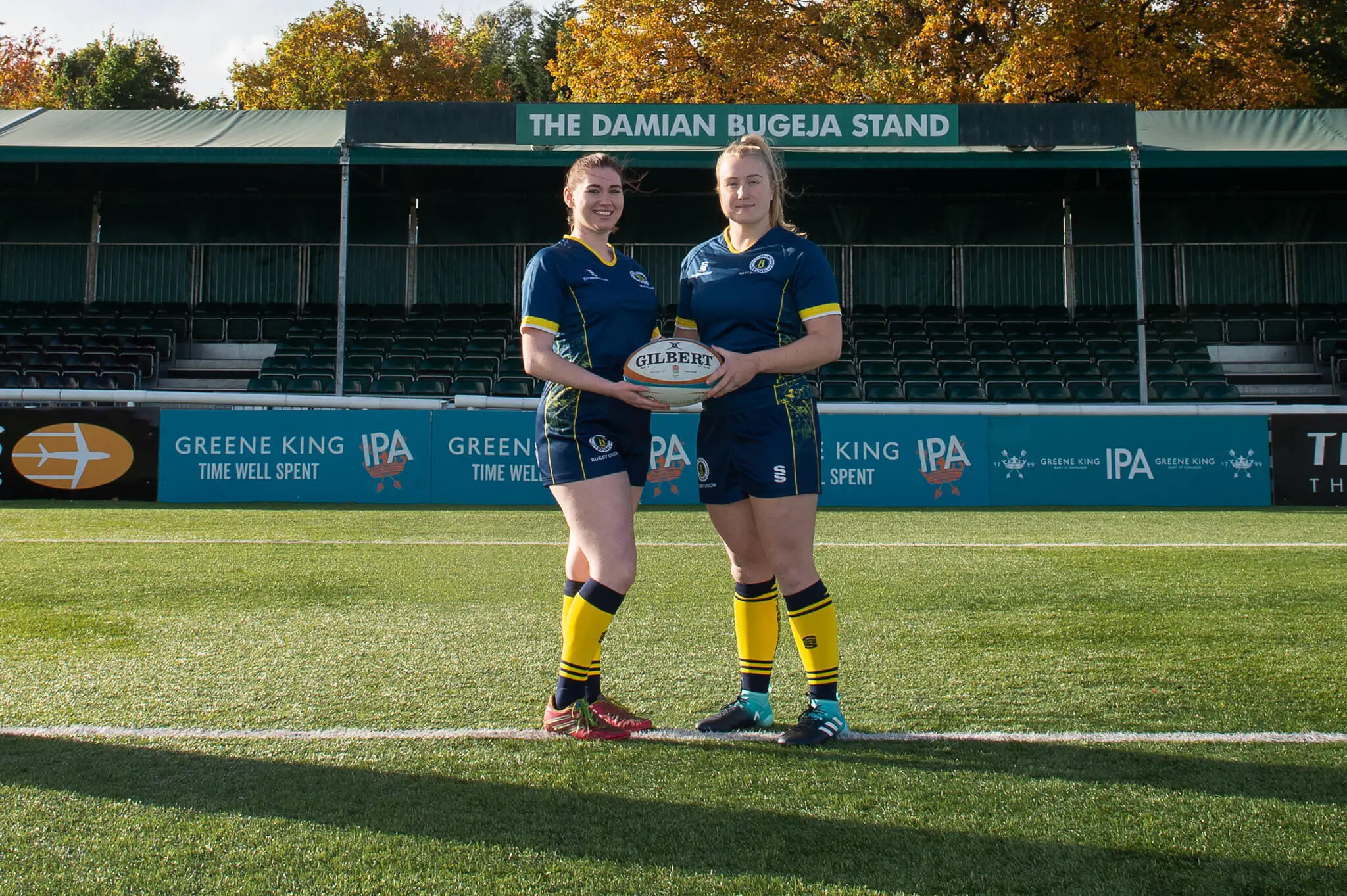 female Brunel rugby players in the Ealing Trailfinders rugby club