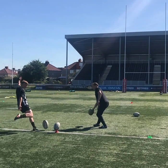 Matt Dalrymple during skills session