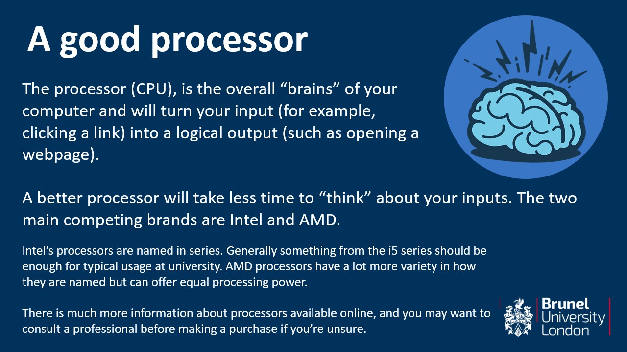 Processor recommendations