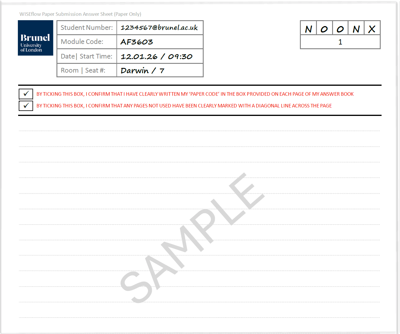 SamplePaperFilledAF3603