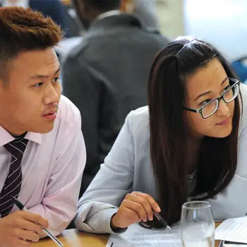 Two Mathematics students at Brunel university