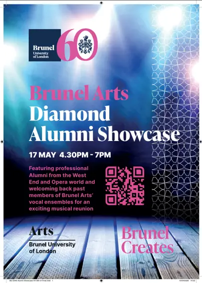 image of Brunel Creates: Brunel Arts Diamond Alumni Showcase