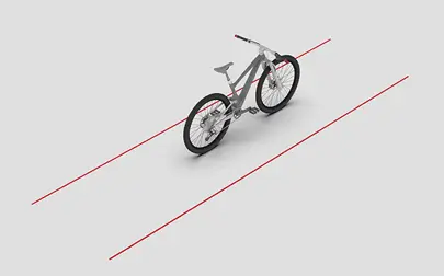 image of New touch-activated laser lane to keep cyclists safe