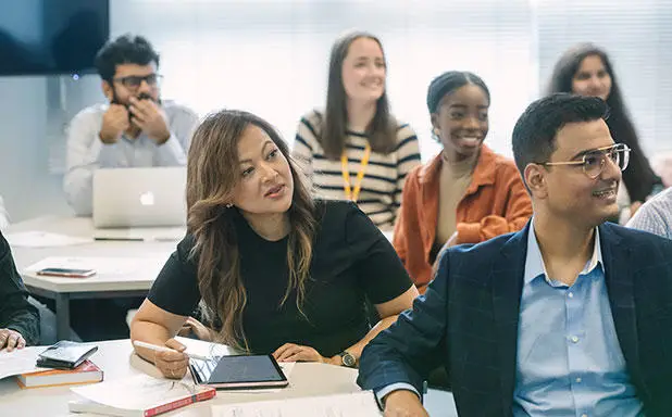 Happy students