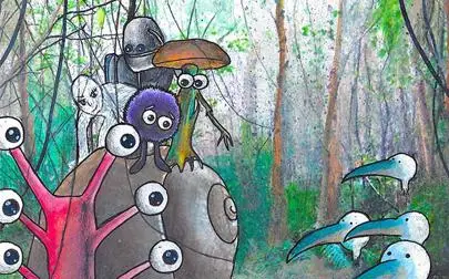 image of Super-furry kids' character sprang to life during supermarket shifts