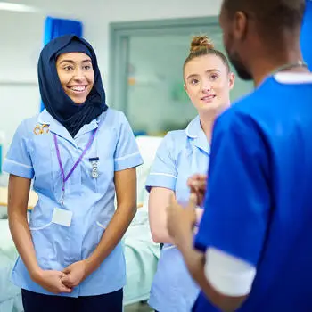 group of student nurses