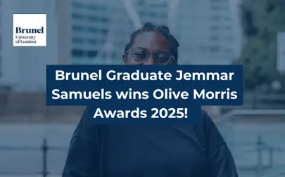 image of Brunel Graduate Jemmar Samuels wins Olive Morris Awards 2025!