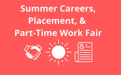 image of Summer Placement, Careers & Part-Time Work Fair