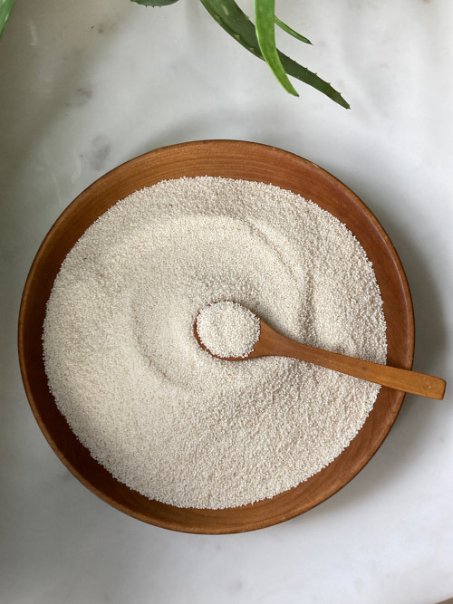 Figure3: Fonio is a low-impact sustainable grain typically cultivated by women farmers in West Africa. Growers in Ghana have noted how Fonio tolerates growing in drier conditions, offering potential for this ancient grain to become a more stable and adapted crop across regions.
