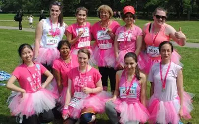 image of BCAST ladies take part in Cancer Research UK's Race for Life