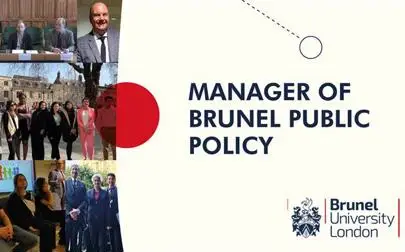 image of We're hiring! Manager of Brunel Public Policy