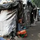woman in slums