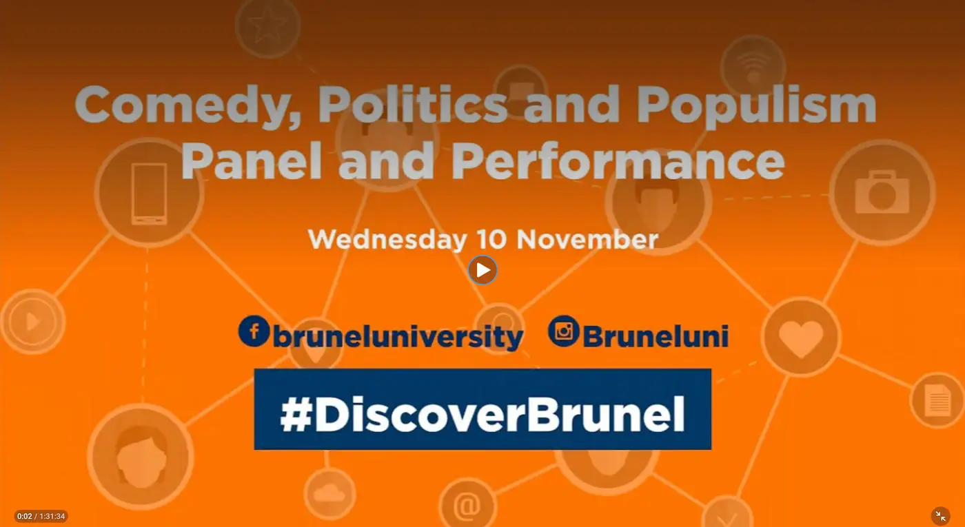 Video Cover Image - Comedy, Politics and Populism