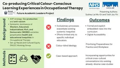 Co-producing Critical Colour-Conscious Learning Experiences in Occupational Therapy