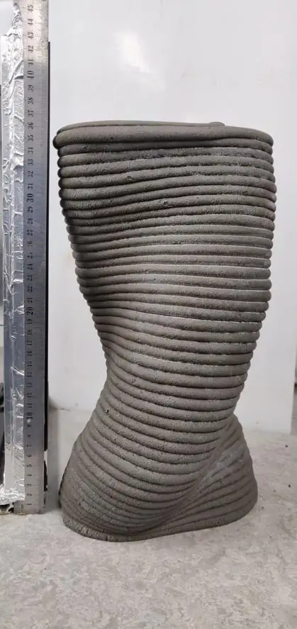 low carbon concrete printing